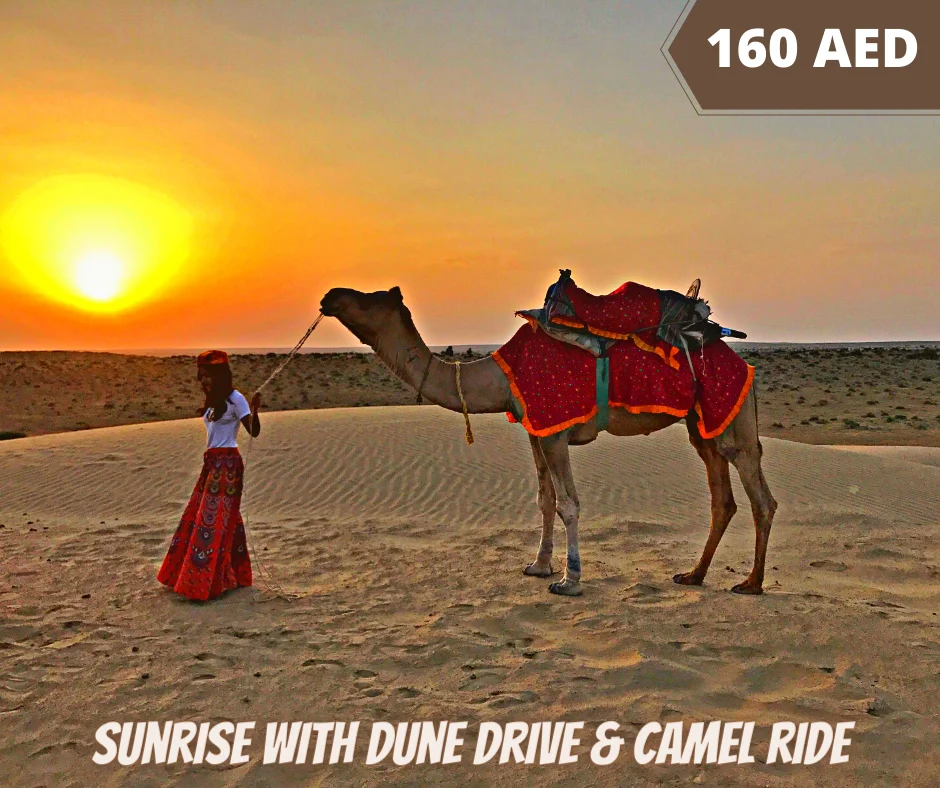 Sunrise With Dune Drive & Camel Ride